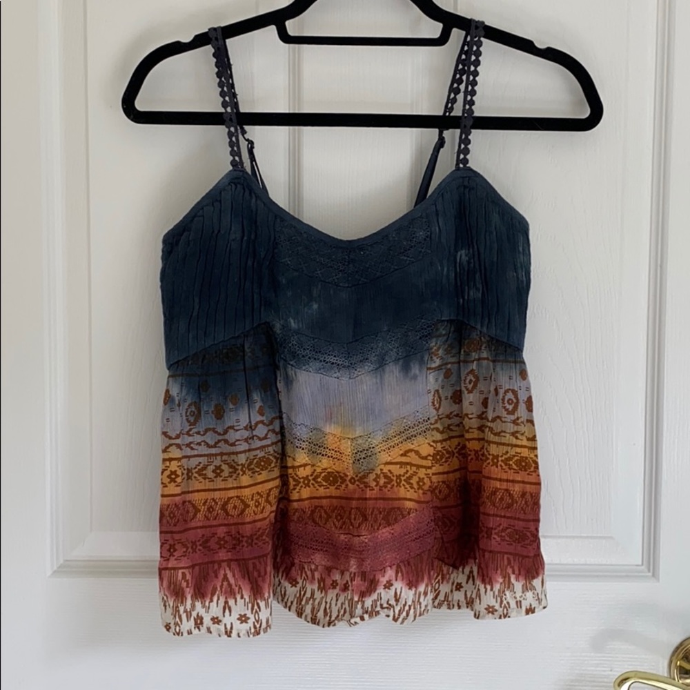 Dip-Dyed Tribal Camisole